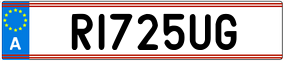 Plaka RI 725 UG