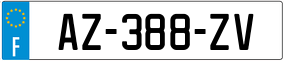 Plaka AZ-388-ZV.