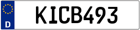 Plaka KI CB 493