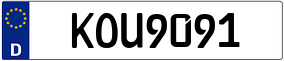 Plaka K OU 9091
