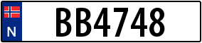 Plaka BB 4748