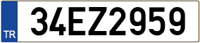Plaka 34 EZ 2959