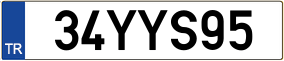 Plaka 34 YYS 95